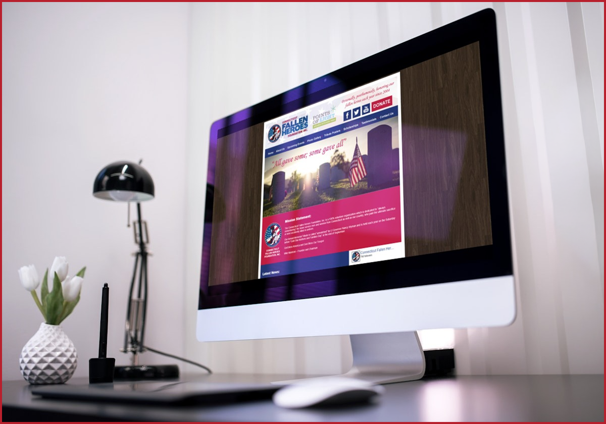 Connecticut Fallen Heroes Foundation website and social media project thumbnail