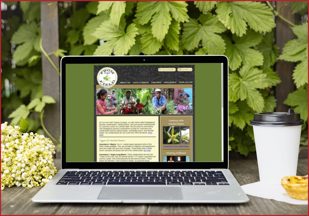 From The Field Trading Company website and packaging project thumbnail